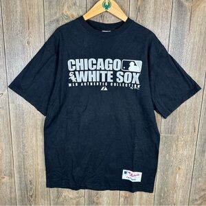MLB Chicago White Sox T-Shirt Majestic 2007 Black Size Medium